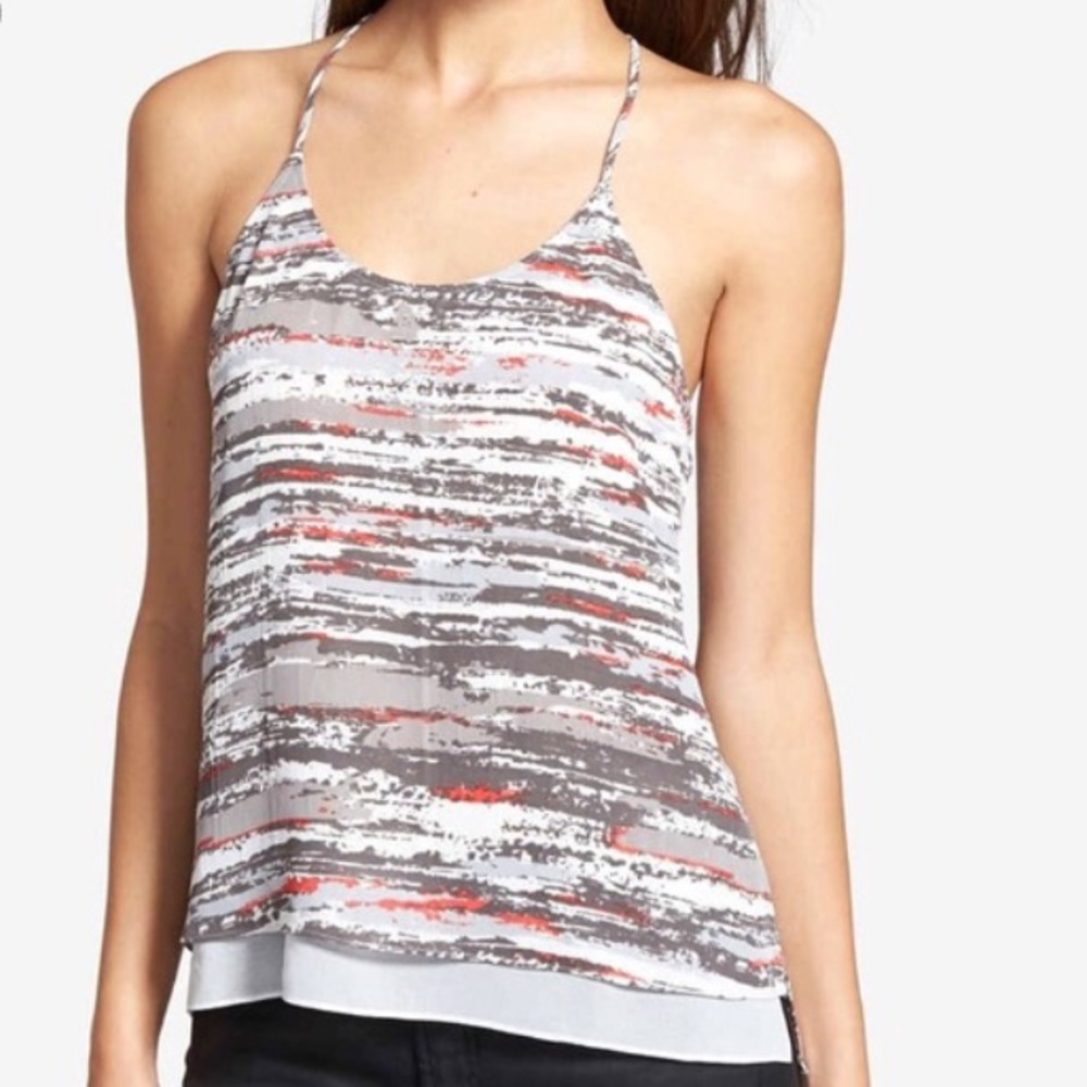 Trouvé racer back printed cami